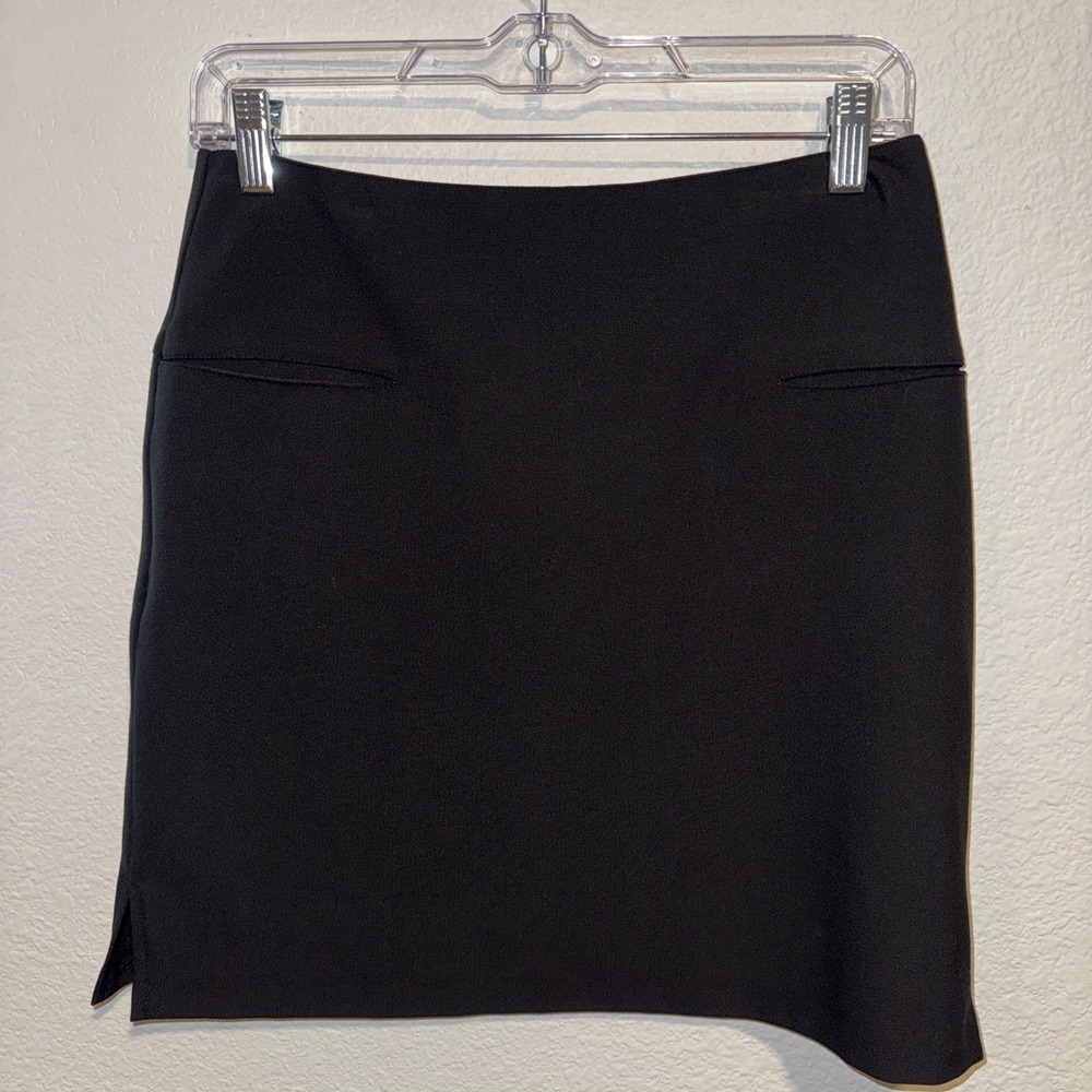INC International Concepts Little Black Mini Skirt Size 2 Cute